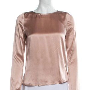 Reformation Satin Blouse